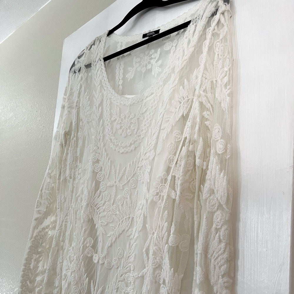 Boho white dress